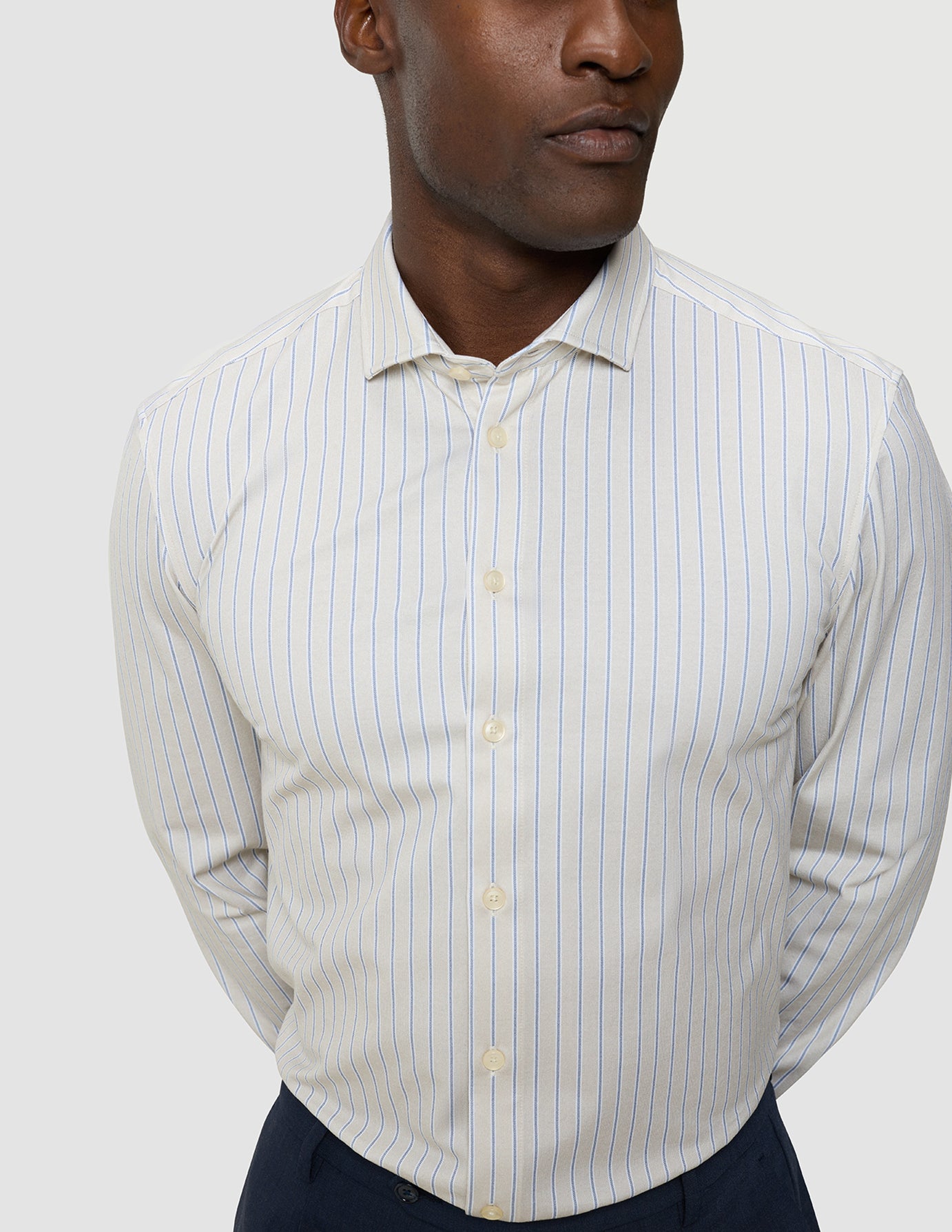 Classic Shirt Sandy Stripes Slim